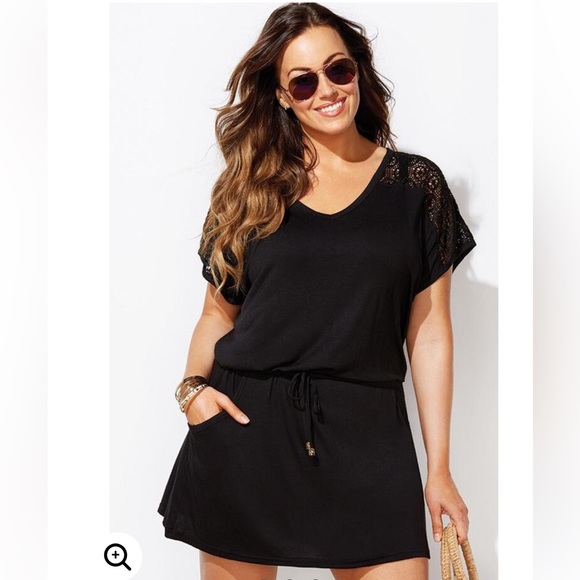 Swimsuits For All Black Mini Dress - Picture 1 of 10